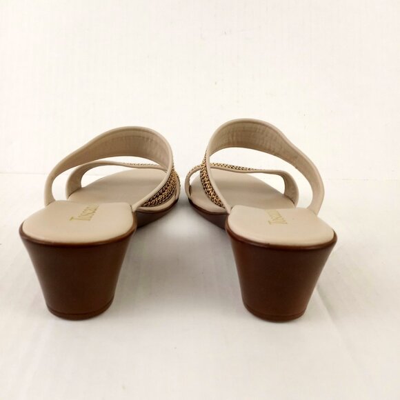 Toscanella MIMMA Double Band Wedge Slip On Sandals Made in Italy - Picture 5 of 9